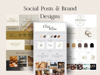 Mock Social Posts & Brand Design