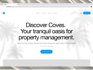 Coves - Landing Page Design