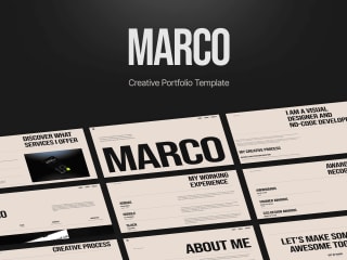 Marco - Portfolio Framer Website Template
