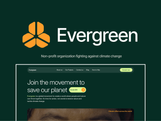 Evergreen: Non-profit organization Website 
