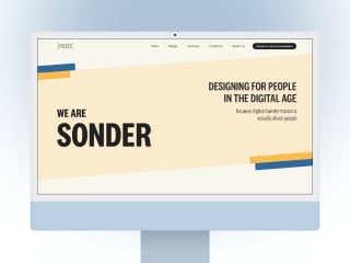 Sonder Studio Web Design