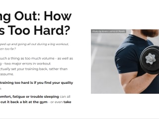 ﻿Working Out: How Hard is Too Hard?