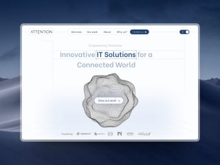 Landing page for an IT company