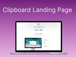 Clipboard Landing Page