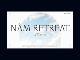 Nâm Retreat of Silence ~ Landing Page