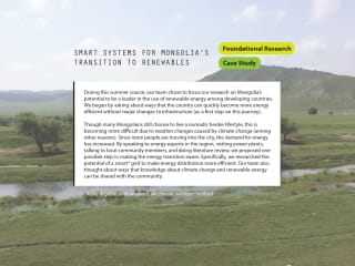 Smart Systems for Mongolia's Transition to Renewables