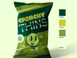 Crunchy Thins Branding, Packaging, & Social Media Design