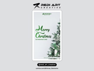 Design Sosial Media Merry Christmas SP Sportwear
