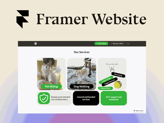 RUFFUS - Framer Landing Page + Branding