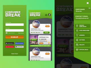 Consumer Break - Mobile Game UX/UI
