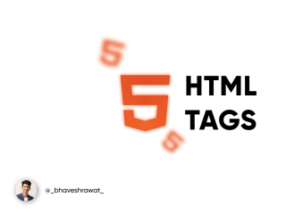 Useful HTML5 Tags You Might Not Know