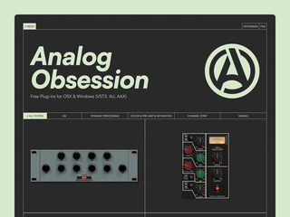 Analog Obsession • Landing Page