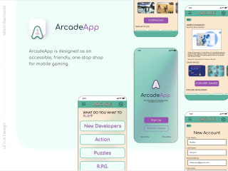Mobile UX/UI Design - Arcade App