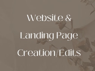 Website + Landing Page Creation/Edits