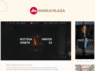 Jio World Plaza: Designed Website and Mobile App