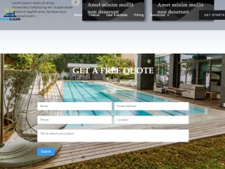 Pool contractor website 2