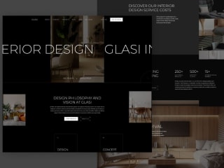 Sophisticated website design for interior designer 