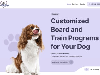 Doggy Board and Train Website/Copywriting