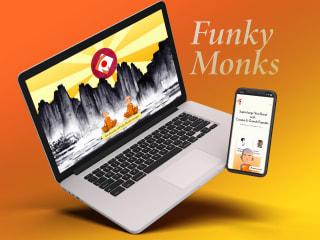 FUNKY MONKS | Fully Animated website design for an agency