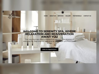 Spa Website Landing Page Created With Framer | Responsive Design