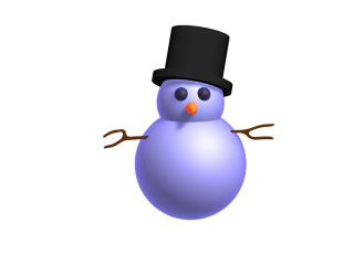 3D interactive Snowman in Spline