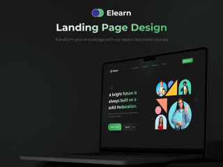 Elearn: Education Website on Behance