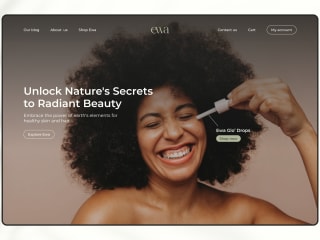 Ewa Natural - Website, social media & packaging designs