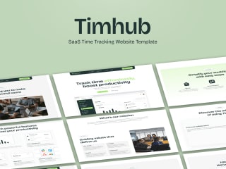 Timhub - SaaS Time Tracking Website Template