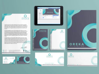 OREKA Accounting Logo/Flyer/Business Card Design
