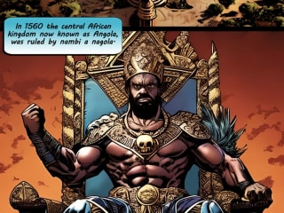 Comic art African King 