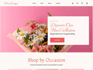 Website for a Flower Boutique