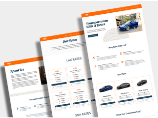 Family Owned Transportation Business Web Design and Copy 