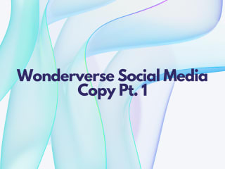 Social Media Copy Pt. 1 - Wonderverse