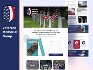 Veterans Memorial Group Website Design