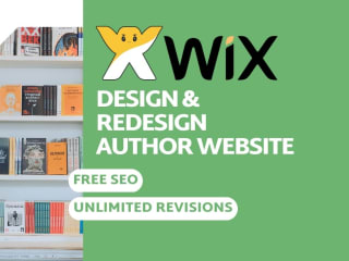 Wix website design, wix website redesign for authors