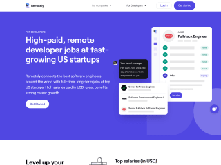 Remotely | Remote developer jobs at fast-growing startups