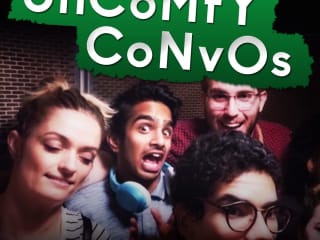 UnCoMfY CoNvOs Podcast Artwork: Branding