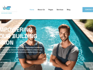 Pool contractor website 1
