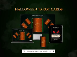 🎃 Spooky Tarot Reading Cards | Framer Halloween Hero Challenge 