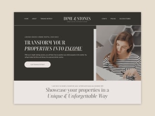 Dime & Stones - Airbnb Coaching & Training Website