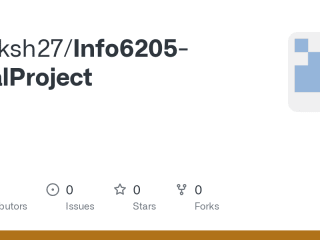 GitHub - Sutiksh27/Info6205-FinalProject