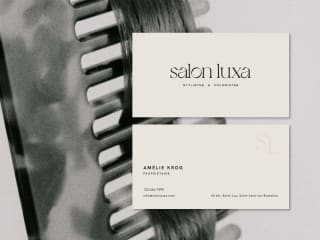 Branding for Salon Luxa, a Montreal based Hair Salon 