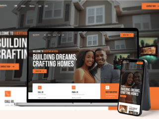 Landing page for a construction company | Redesign 