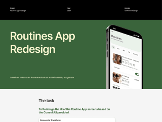 Routines App Redesign- Mini UX Project :: Behance