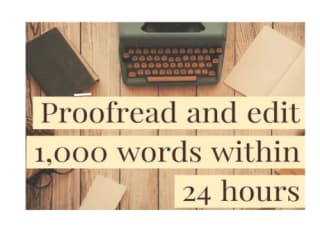 I will proofread and edit your text