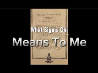 Sigma Chi Alumni Recruitment Video