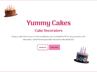 Yummy Cakes | Single Landing Page