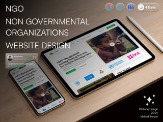 Website Landing page UI UX Design - (NGO)