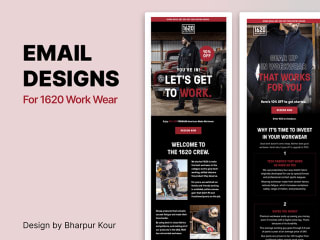 Email Designs for 1620 Workwear :: Behance