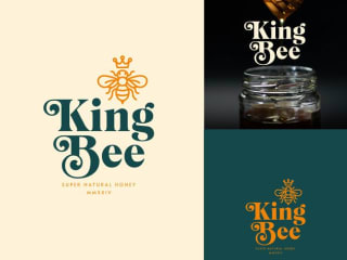 King Bee (Honey) Logo Design Template